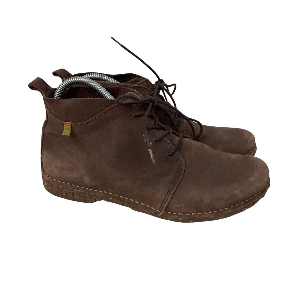 El Naturalista Boots Womens Size 10 Angkor N974 Brown Leather Lace Up Ankle 41